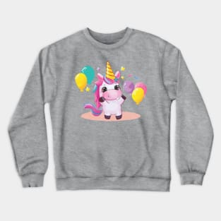 Unicorn Party Crewneck Sweatshirt